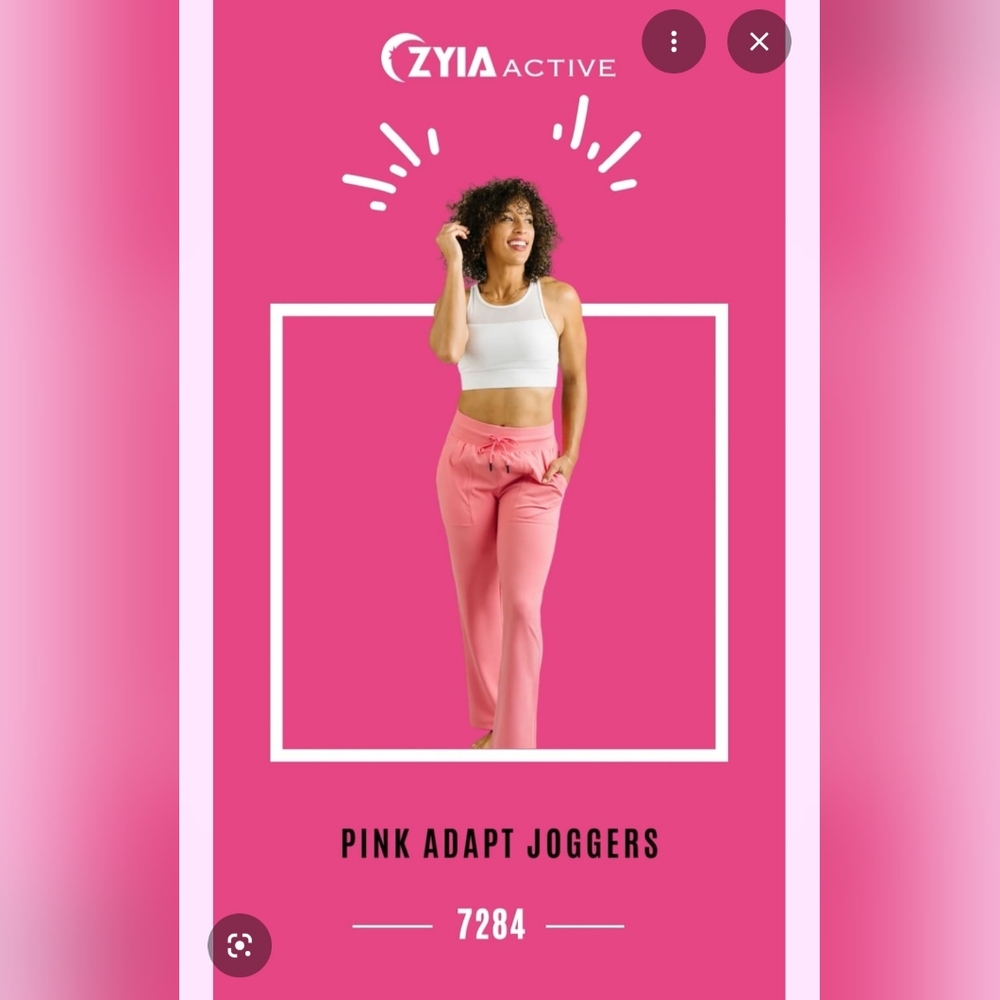 Zyia Pink Adapt Joggers